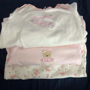 Set of 3 Baby Girl Gowns